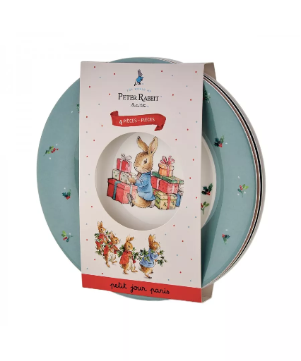 [AC029PJ] Borden Peter Rabbit Kerst (set van 4)