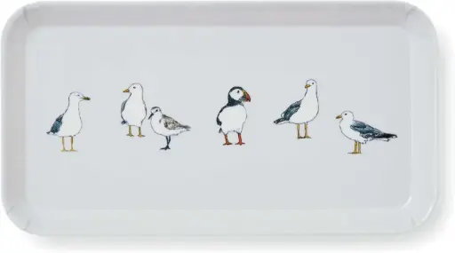 [AC035COS] Rechthoekig Dienblad Coastal Birds