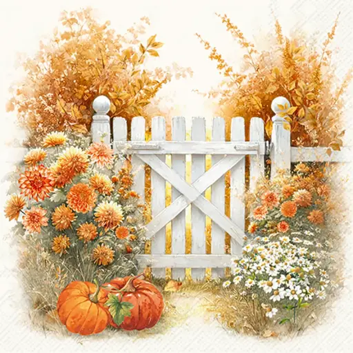 [SZER143IHR] Lunchservet 'Autums Garden'