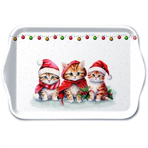 [AC364TR] Serveerplankje 'Christmas Kittens'
