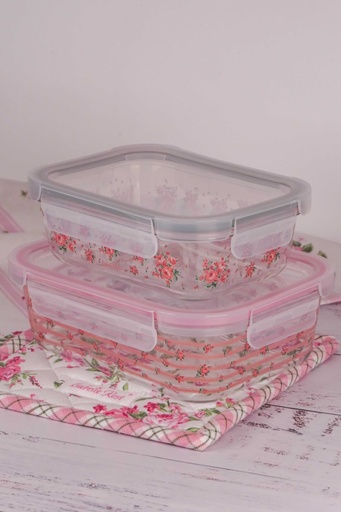 [AC001ISA] Glazen ovenschotel (set van 2)