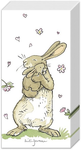 [ZAK14IHR] Papieren zakdoek 'Forever together'