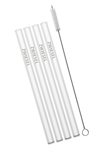 [AC576BR] Glazen rietjes met borstel