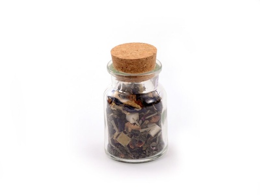 [AC406DB] Glazen potje met kurk