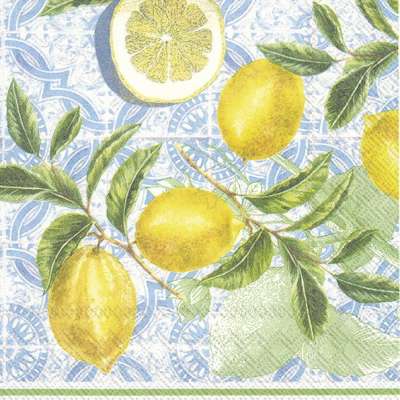 [SER042IHR] Lunchservet Citrus Lemon