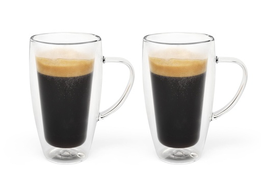 [AC291BR] Glazenset (2) dubbelwandige koffie/thee 320 ml
