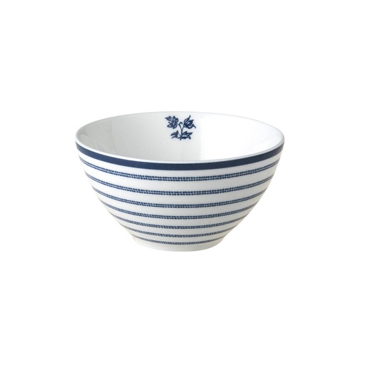 [AC218LA] Bowl 9cm Blue Candy Stripe