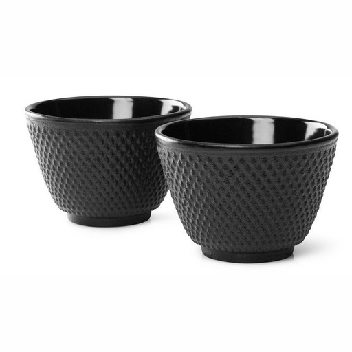[AC022TR] Theekopjes Gietijzer (set van 2) Jang zwart