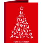 Kerstkaart fijne feestdagen